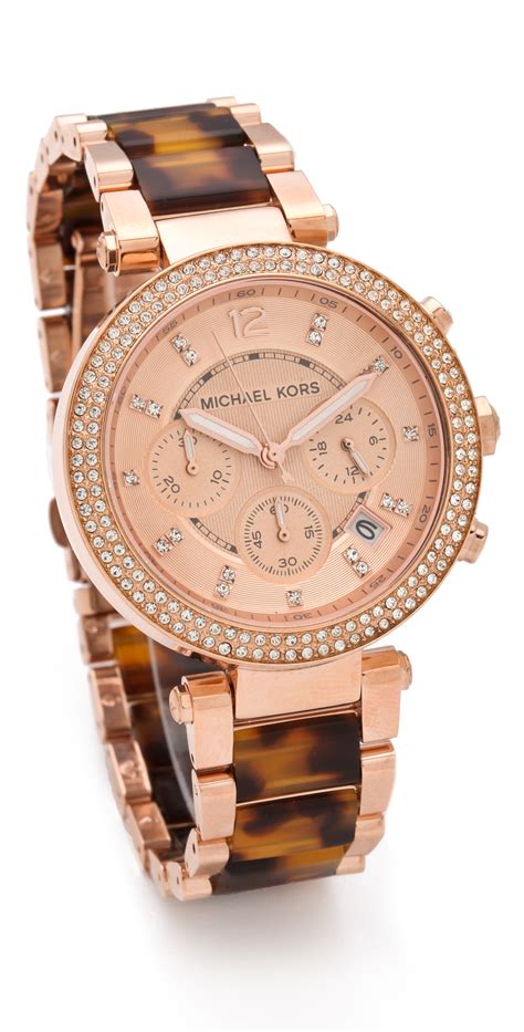 michael kors women's parker toryoise watch|Michael Kors Parker Watches for Women .